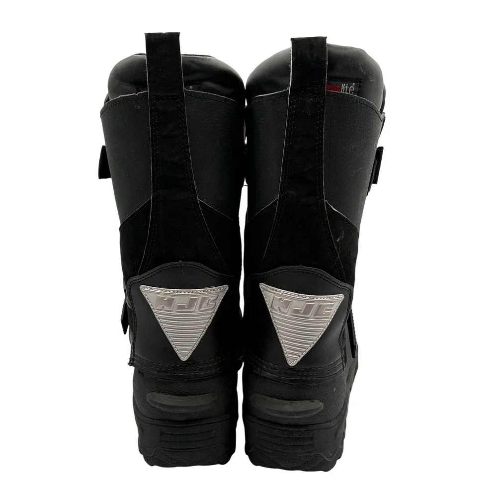 HJC Snowmobile Boots Mens 9 Black Excellent Thinsulate Insulated Waterproof